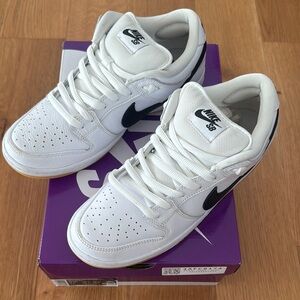 Nike SB Dunk Low Pro White and Black